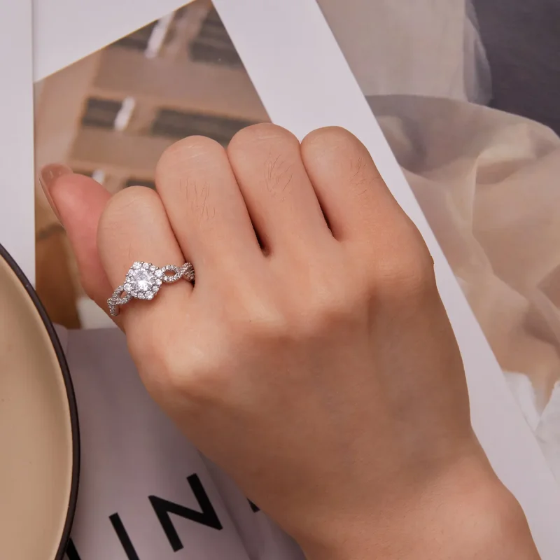 (image for) Pandora Style Classic Elegance Ring Clear Cz - BSR352 - View 7