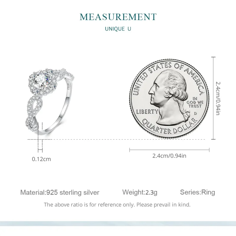 (image for) Pandora Style Classic Elegance Ring Clear Cz - BSR352 - View 8