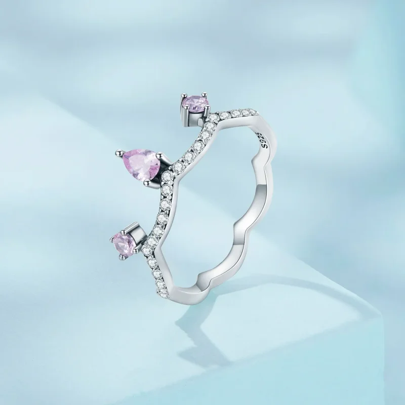 (image for) Pandora Style Crown Ring Silver - SCR888 - View 2