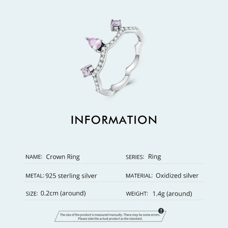 (image for) Pandora Style Crown Ring Silver - SCR888 - View 4