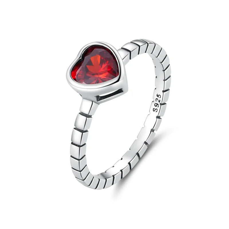 (image for) Pandora Style Elevated Heart Ring - SCR950 - View 4
