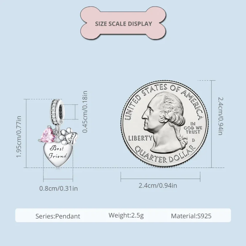 (image for) Pandora Style Forever Friends Charm - SCC2436 - View 6