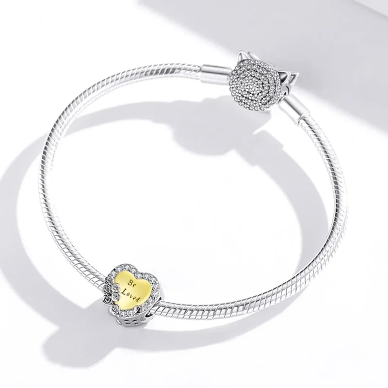 (image for) Pandora Style Heart Charm - BSC500 - View 3