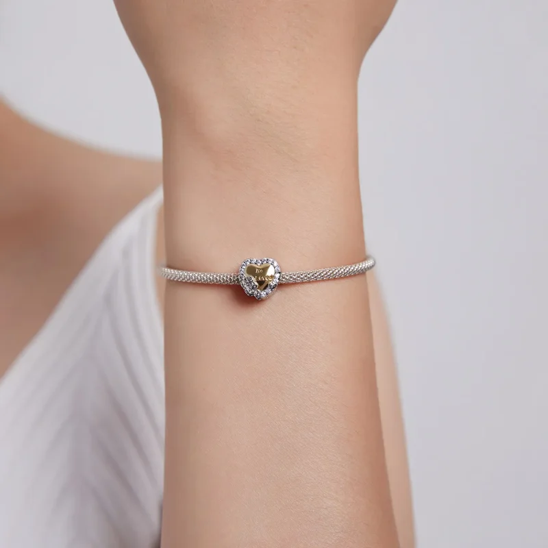 (image for) Pandora Style Heart Charm - BSC500 - View 5