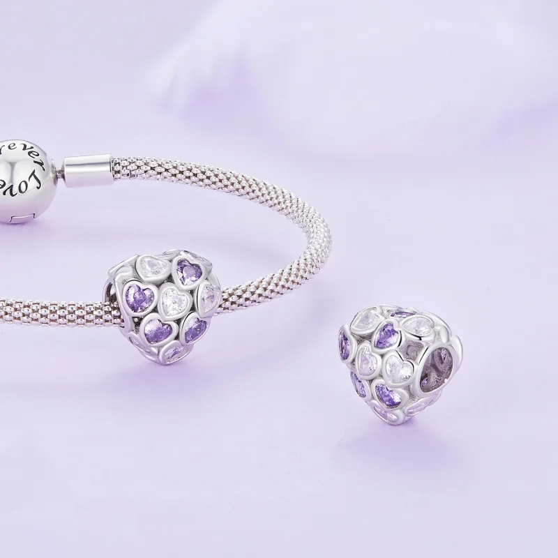 (image for) Pandora Style Hearts All Over Charm - SCC2451 - View 4