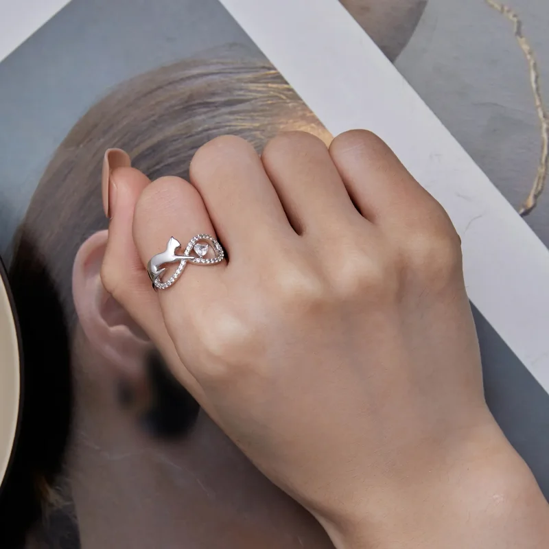 (image for) Pandora Style Infinity Knot Ring - SCR918 - View 6