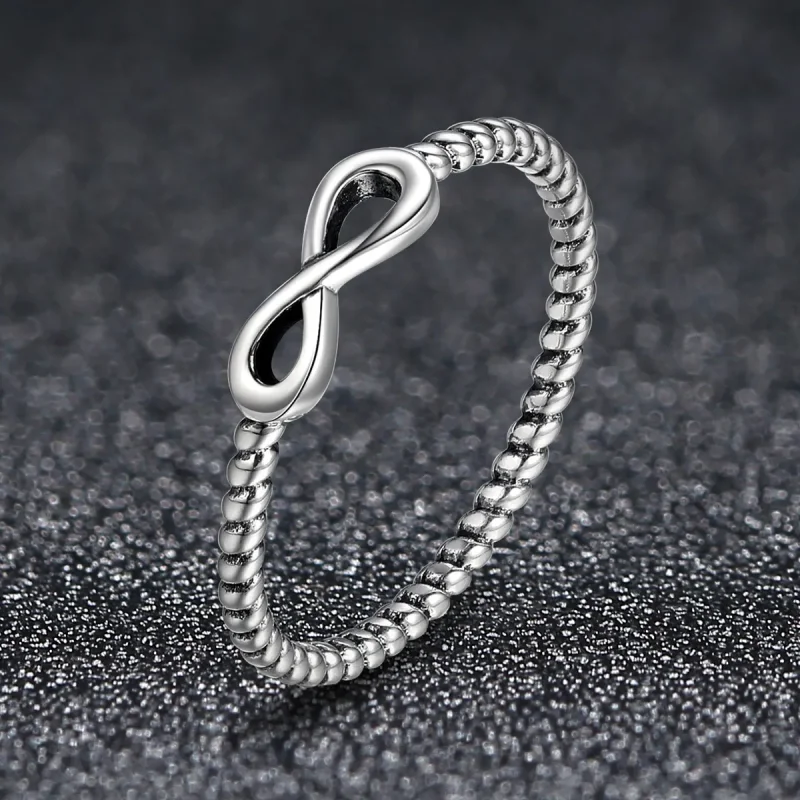 (image for) Pandora Style Infinity Ring Silver - SCR094 - View 3