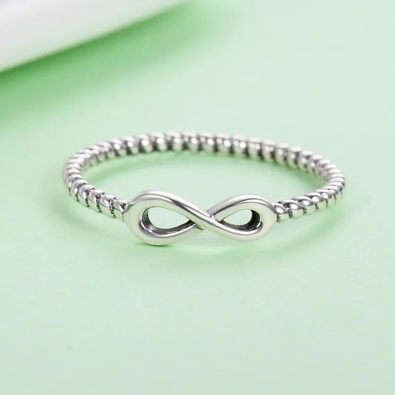 (image for) Pandora Style Infinity Ring Silver - SCR094 - View 4