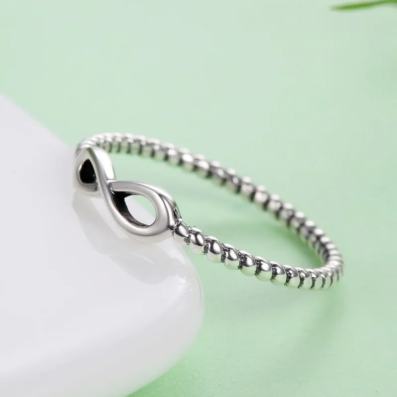 (image for) Pandora Style Infinity Ring Silver - SCR094 - View 5