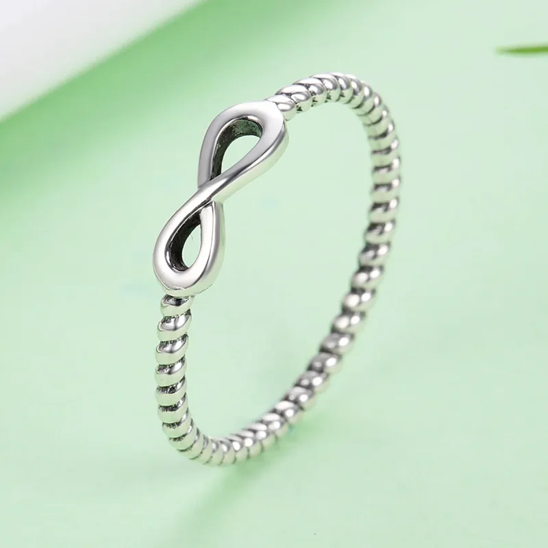(image for) Pandora Style Infinity Ring Silver - SCR094 - View 6