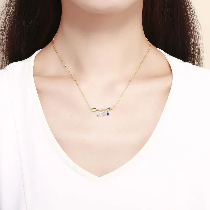 (image for) Pandora Style Initial Necklace - BSN011 - View 6