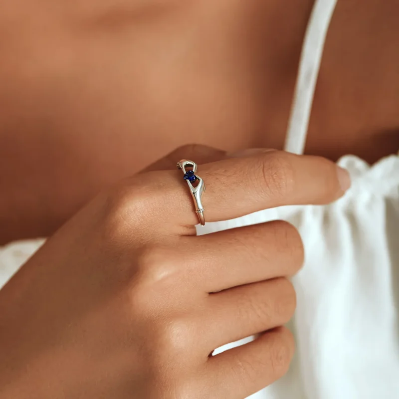 (image for) Pandora Style Love Heart Ring - SCR757 - View 6