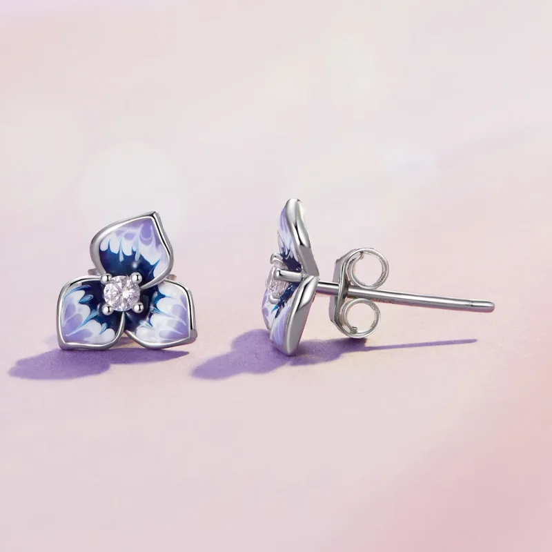 (image for) Pandora Style Pansy Earrings - BSE860 - View 4