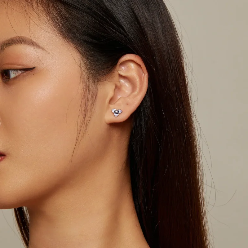 (image for) Pandora Style Pansy Earrings - BSE860 - View 5