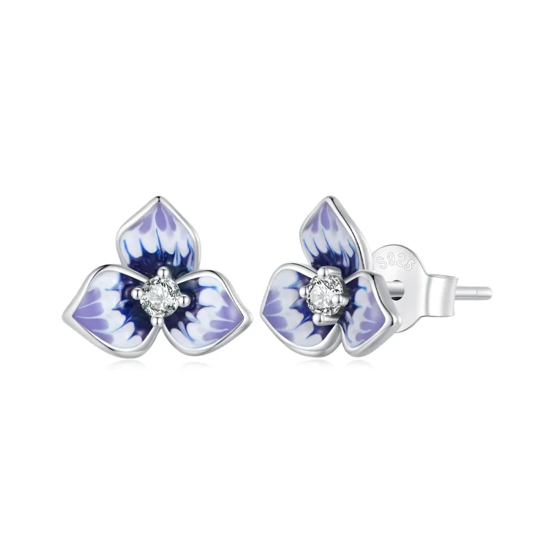 (image for) Pandora Style Pansy Earrings - BSE860
