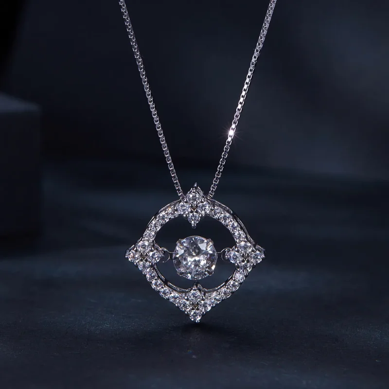 (image for) Pandora Style Pave Necklace - MSN014 - View 3