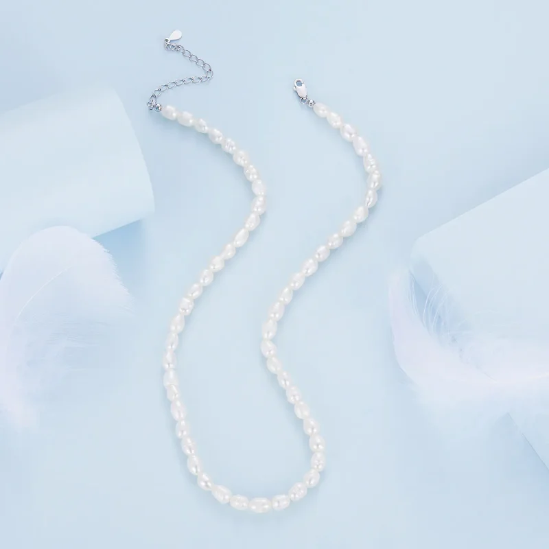 (image for) Pandora Style Pearl Necklace - BSN272 - View 4
