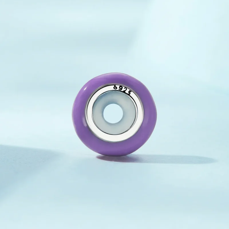 (image for) Pandora Style Purple Spacer Charm - SCC1450-VT - View 3