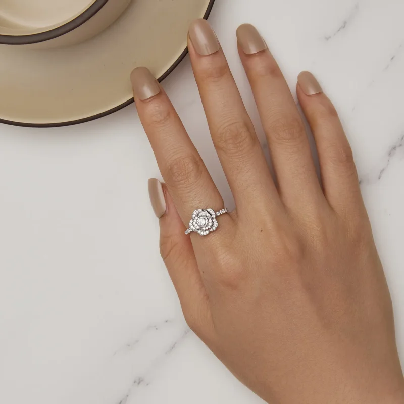 (image for) Pandora Style Rose Ring - BSR449 - View 5
