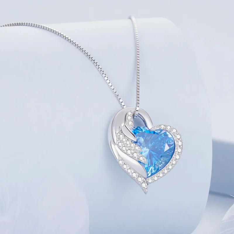(image for) Pandora Style Sapphire Necklace - BSN281 - View 2