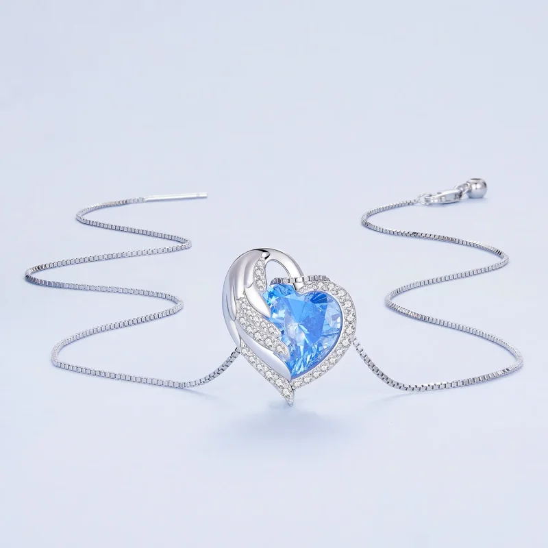 (image for) Pandora Style Sapphire Necklace - BSN281 - View 3