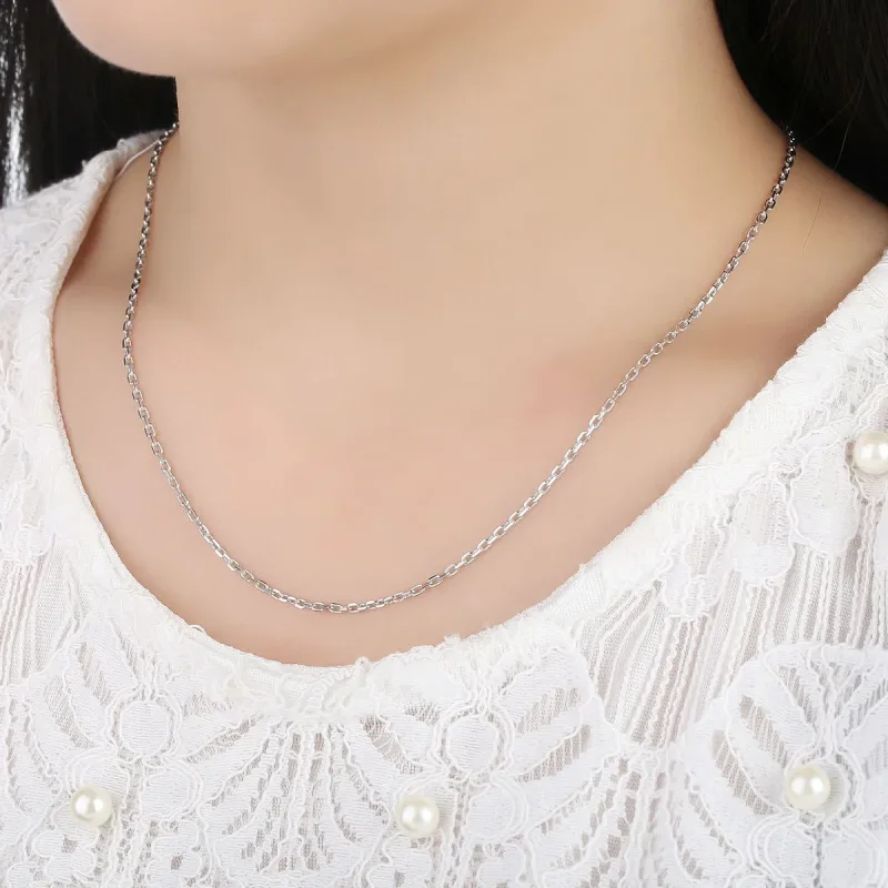 (image for) Pandora Style Silver Necklace Chain - SCA007 - View 3