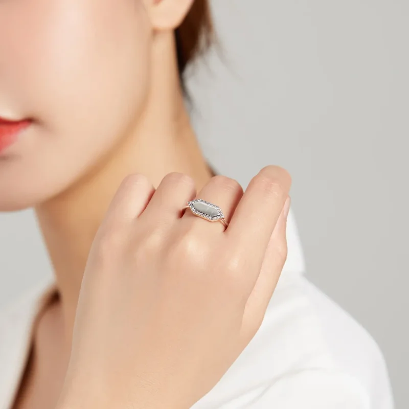 (image for) Pandora Style Sparkling Ring - SCR701 - View 6