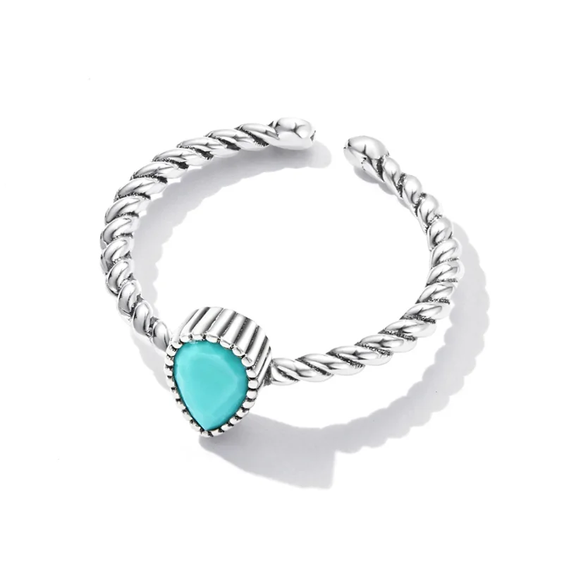 (image for) Pandora Style Teardrop Ring - BSR247 - View 6