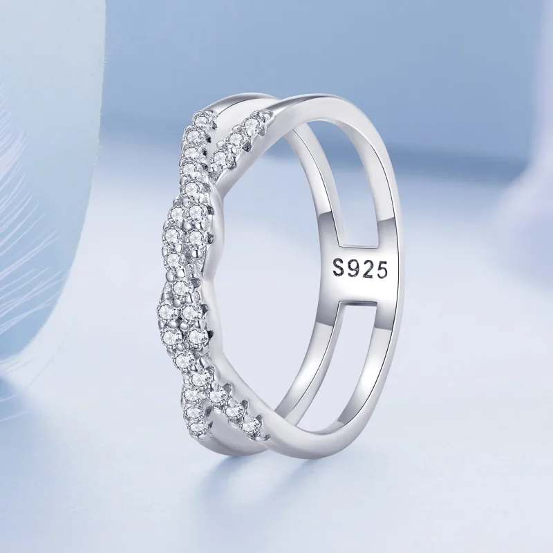 (image for) Pandora Style Twist Ring - BSR327 - View 2