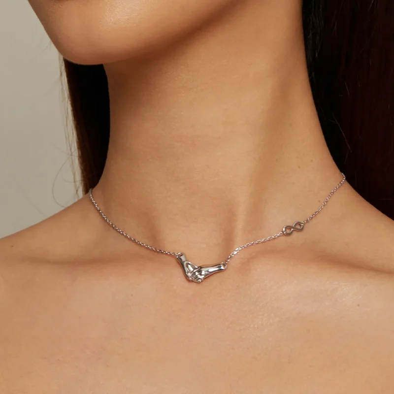 (image for) Pandora Style Valentines Necklace - BSN337 - View 5
