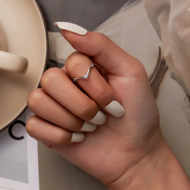(image for) Princess Wishbone Ring - SCR835 - View 7