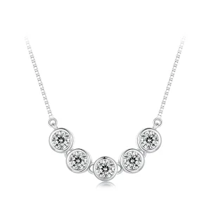 Pandora Style 0.3Ct Moissanite Necklace(One Certificate) - MSN022 (image for) Pandora Style 0.3Ct Moissanite Necklace(One Certificate) - MSN022