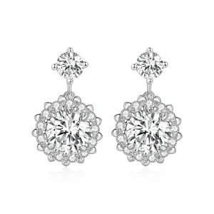 Pandora Style 1Ct Moissanite Studs Earrings - MSE028 (image for) Pandora Style 1Ct Moissanite Studs Earrings - MSE028