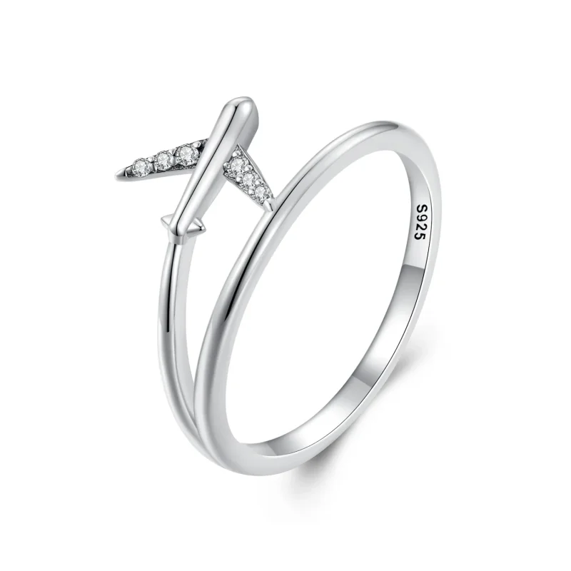 (image for) Pandora Style Airplane Ring - SCR967