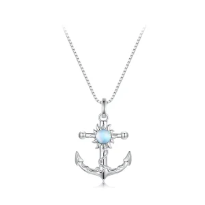Pandora Style Anchor Necklace - BSN349 (image for) Pandora Style Anchor Necklace - BSN349
