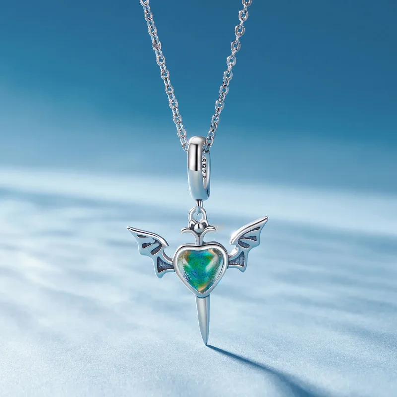 (image for) Pandora Style Angel Wings Dangle - SCC2559 - View 3