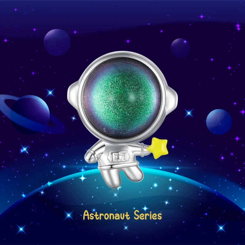 (image for) Pandora Style Astronaut Star Charm - BSC793 - View 7