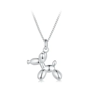 Pandora Style Balloon Dog Necklace - SCN506 (image for) Pandora Style Balloon Dog Necklace - SCN506