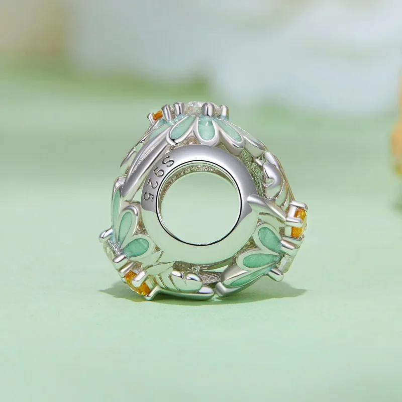 (image for) Pandora Style Bee Daisy Charm - BSC895 - View 3