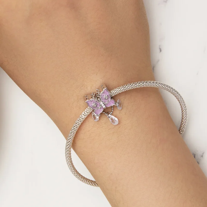 (image for) Pandora Style Butterfly Charm - SCC2543 - View 5