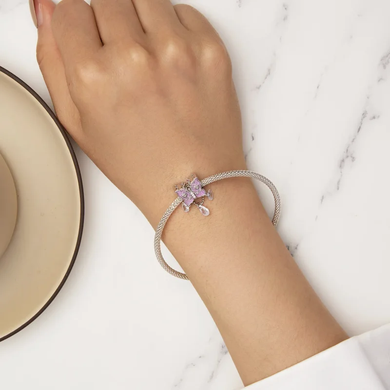 (image for) Pandora Style Butterfly Charm - SCC2543 - View 6