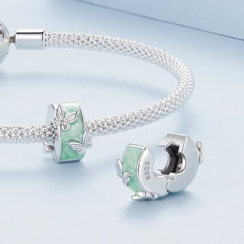 (image for) Pandora Style Butterfly Clip - BSC840 - View 4