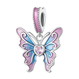 Pandora Style Butterfly Fairy Dangle - SCC2472 (image for) Pandora Style Butterfly Fairy Dangle - SCC2472