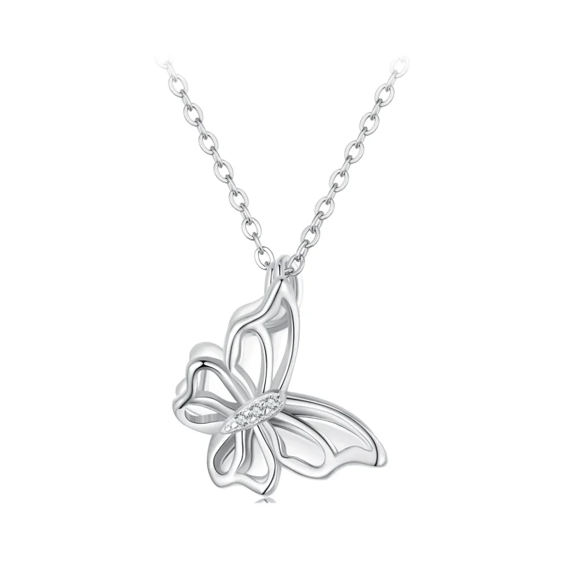 (image for) Pandora Style Butterfly Necklace - BSN321