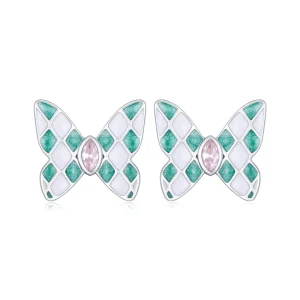 Pandora Style Butterfly Studs Earrings - SCE1610 (image for) Pandora Style Butterfly Studs Earrings - SCE1610