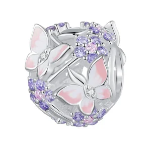 (image for) Pandora Style Butterfly Zircon Charm - SCC2463