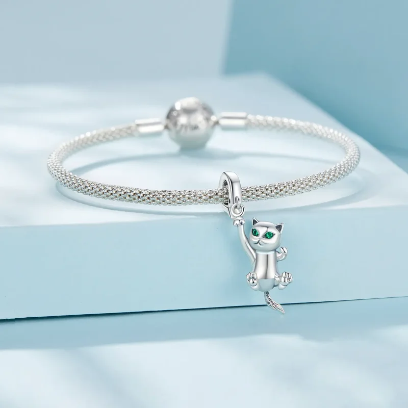 (image for) Pandora Style Cat Dangle - SCC2572 - View 4