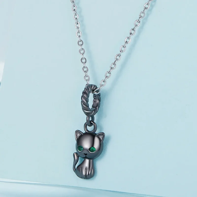 (image for) Pandora Style Cat Dangle - SCX122-D - View 2