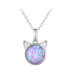 Pandora Style Cat Opal Necklace - SCN496 (image for) Pandora Style Cat Opal Necklace - SCN496
