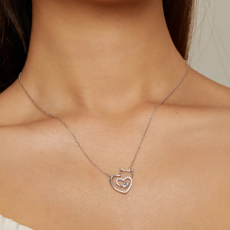 (image for) Pandora Style Cat Smart Necklace - SCN503 - View 6
